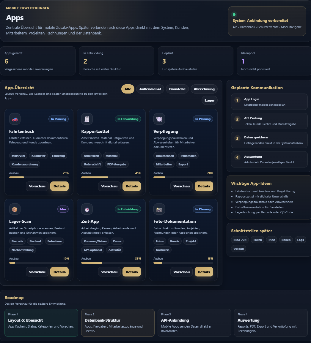 Screenshot: Apps