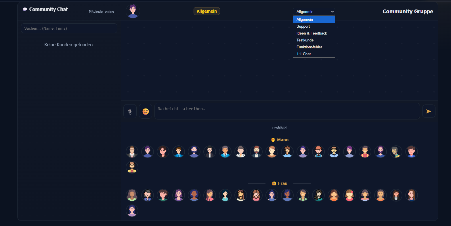 Screenshot: Communitychat